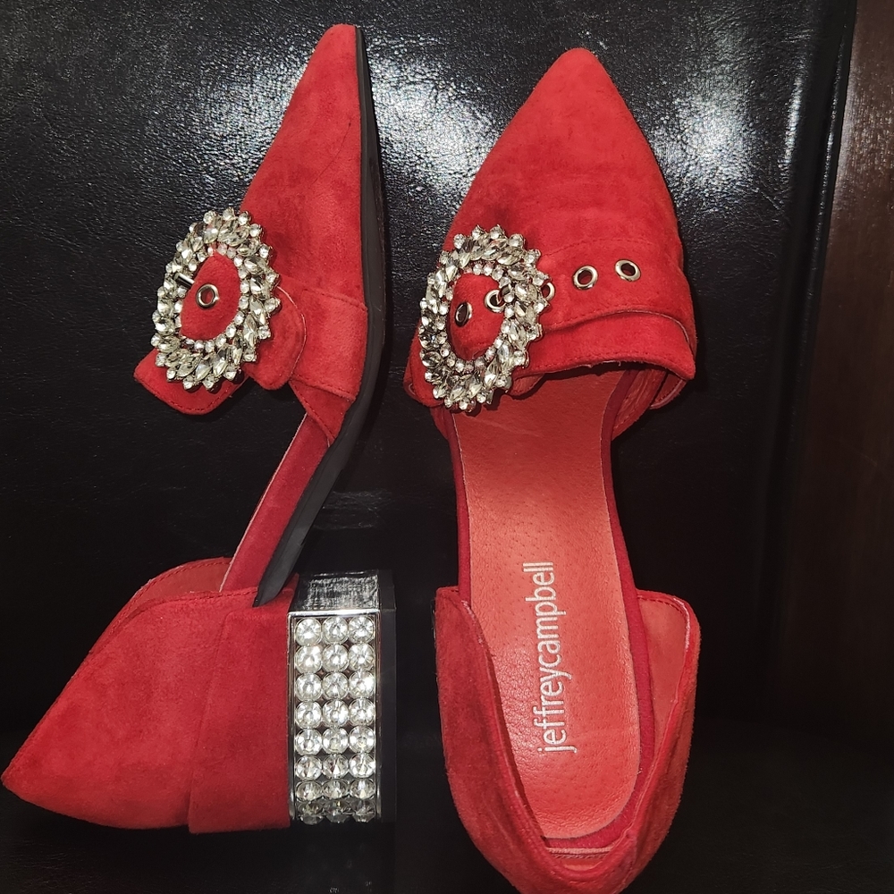 Jeffrey Campbell suede loafers. Size 5.5 never been worn.
